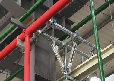 洛龙该抗震支架的整体式支吊架结构协调性好